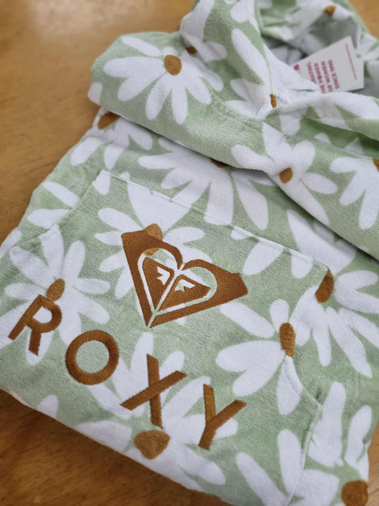 ROXY WOMENS Stay Magical Hooded Towel Green Floral