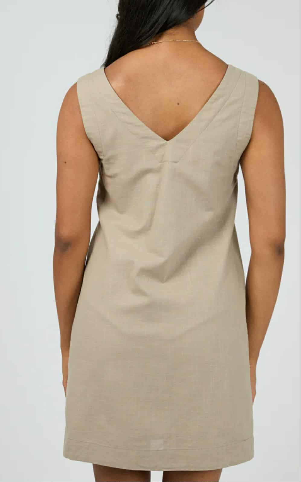 ALL ABOUT EVE Essential Mini Dress Stone