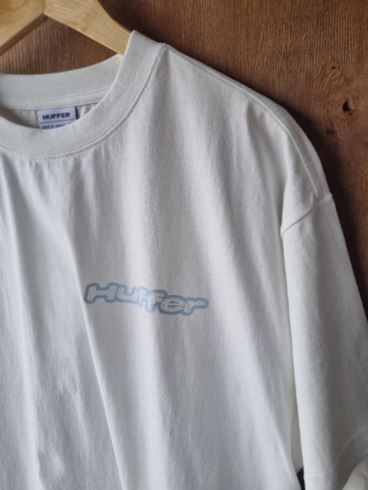 HUFFER Block Vert Tee Chalk