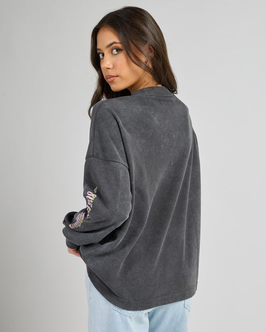 ROXY East Side Midweight Long Sleeve Waffle Tee