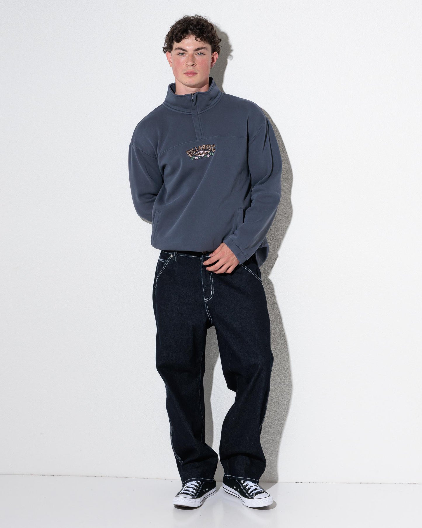 BILLABONG King Prawn Quarter Zip Pullover