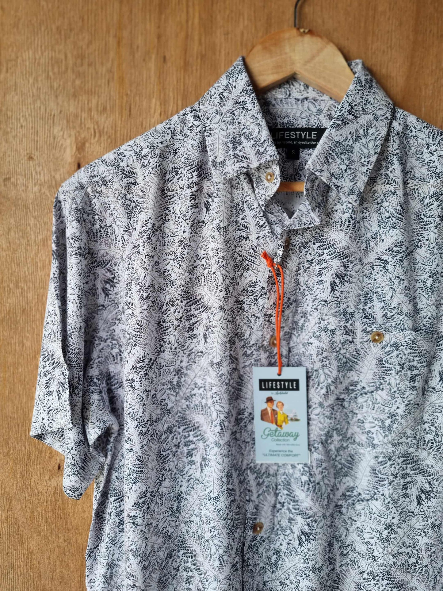 LICHFIELD Lifestyle Getaway Shirt White/Grey Print