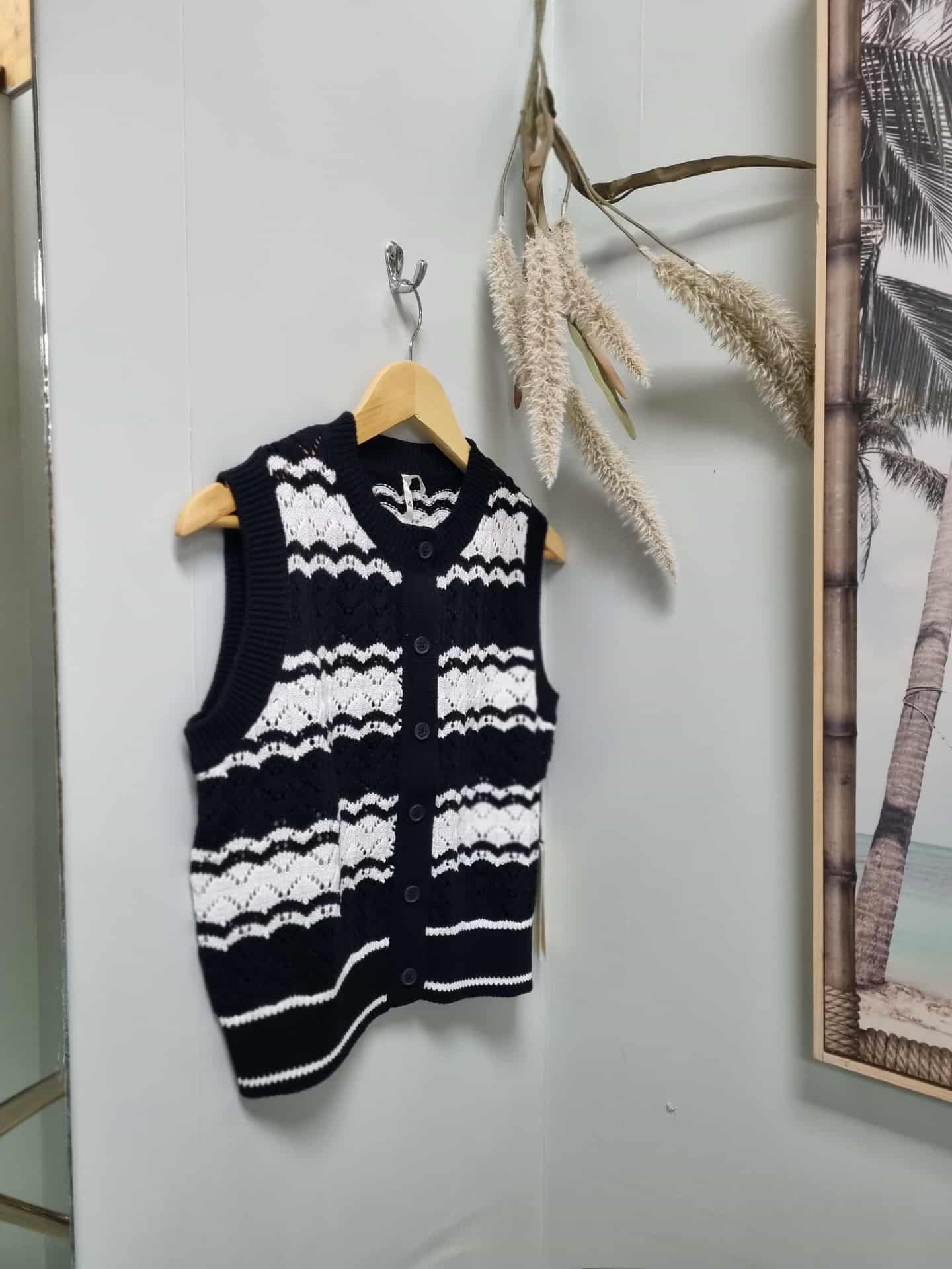 HUFFER Ziggy Stripe Knit Vet