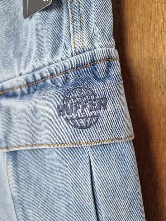 HUFFER 3D Cargo Denim Short Light Wash