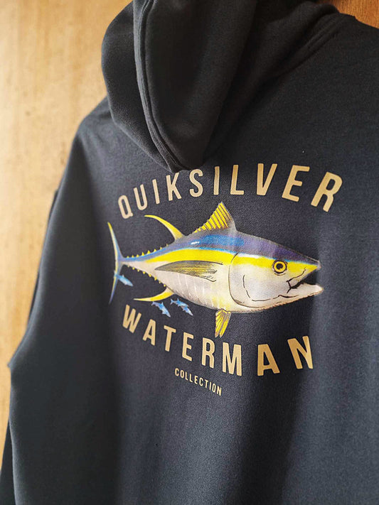 Quiksilver Yellow Fin Hoodie Black