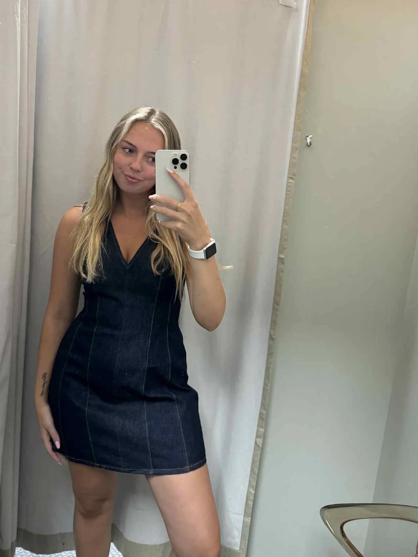 ALL ABOUT EVE Marlo Denim Dress Indigo