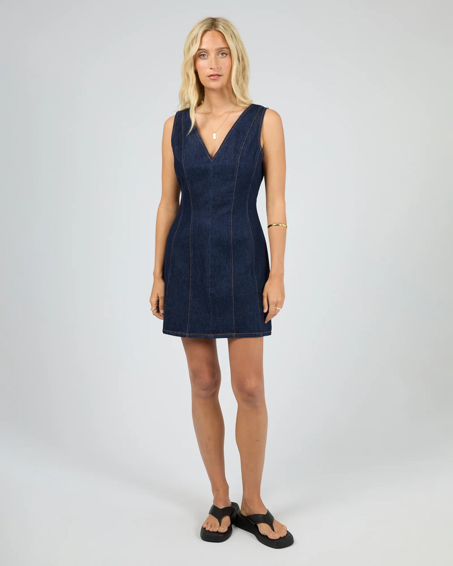 ALL ABOUT EVE Marlo Denim Dress Indigo