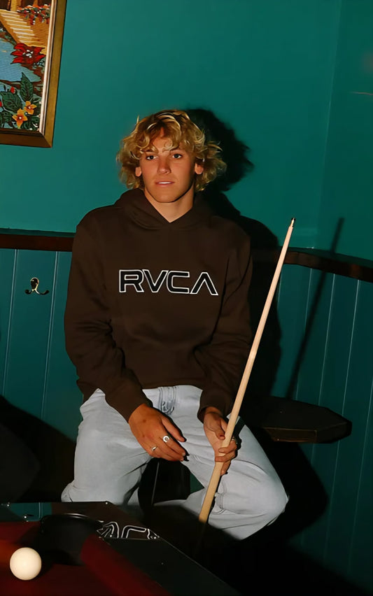 RVCA Pullover Hood Mocha