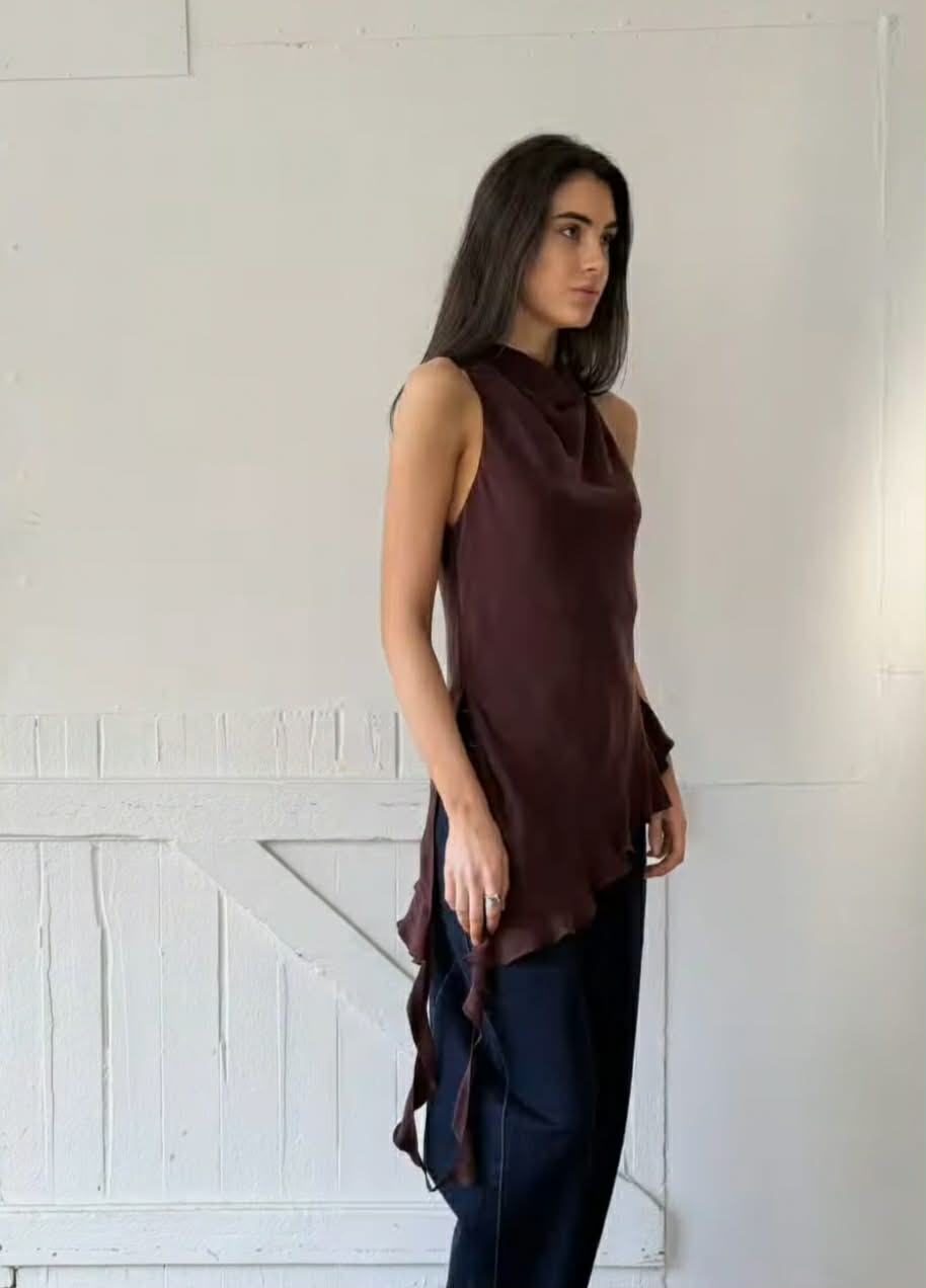 MON RENN Eadie Top Chestnut
