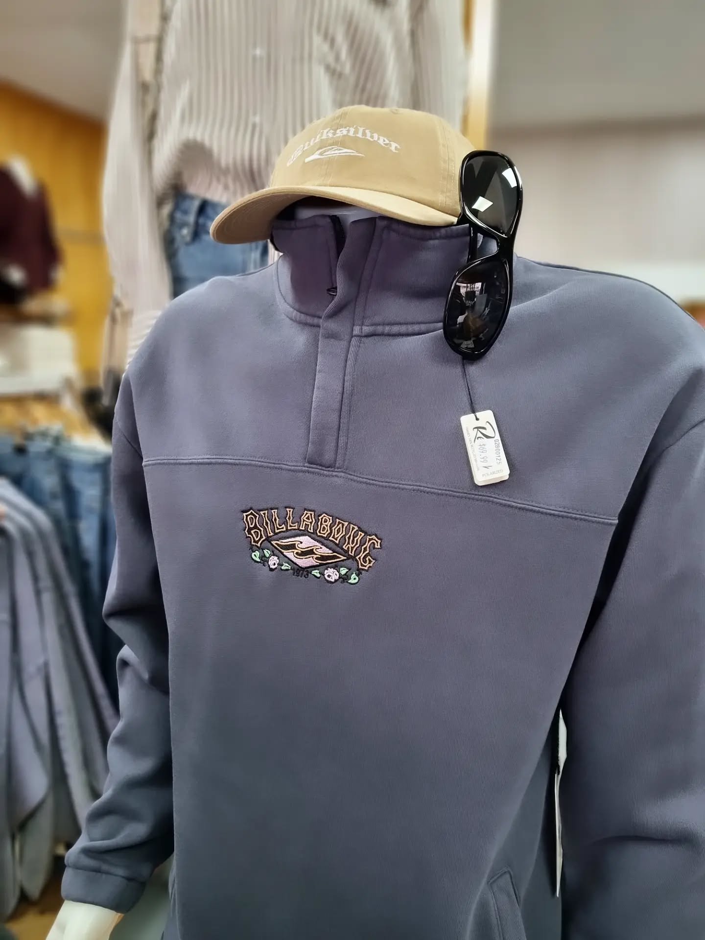 BILLABONG King Prawn Quarter Zip Pullover