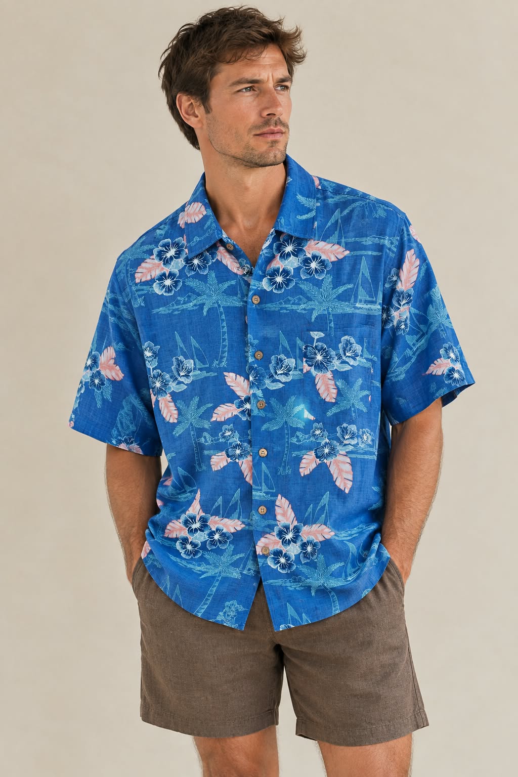 KINGSTON GRANGE Hamilton Island Bamboo Short Sleeve Shirt