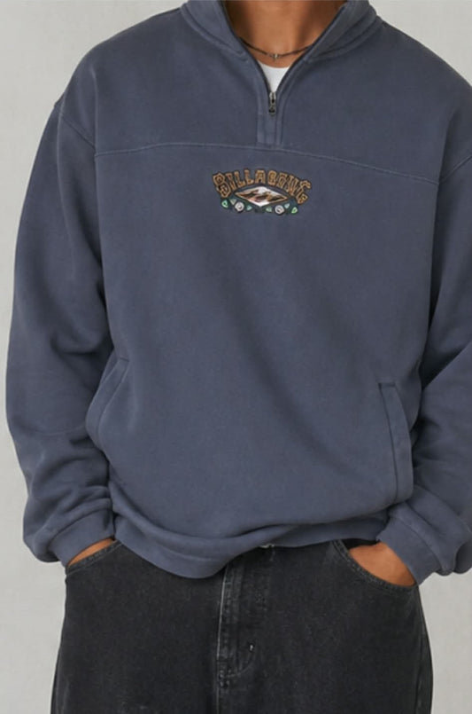 BILLABONG King Prawn Quarter Zip Pullover