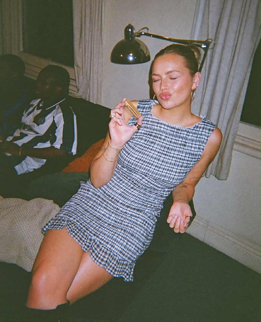 HUFFER Rooney Gigi Shirred Dress