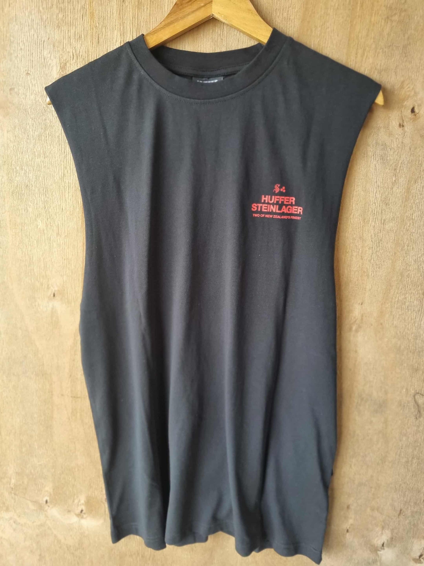 HUFFER X STEINLAGER Handy Singlet Tank Black