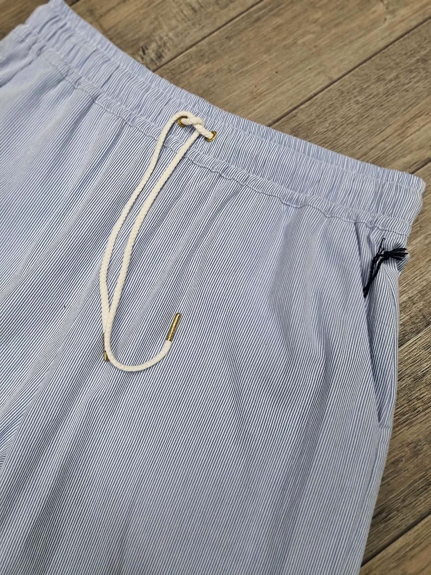 HUFFER Cruise Lounge Pant Bay Blue Stripe