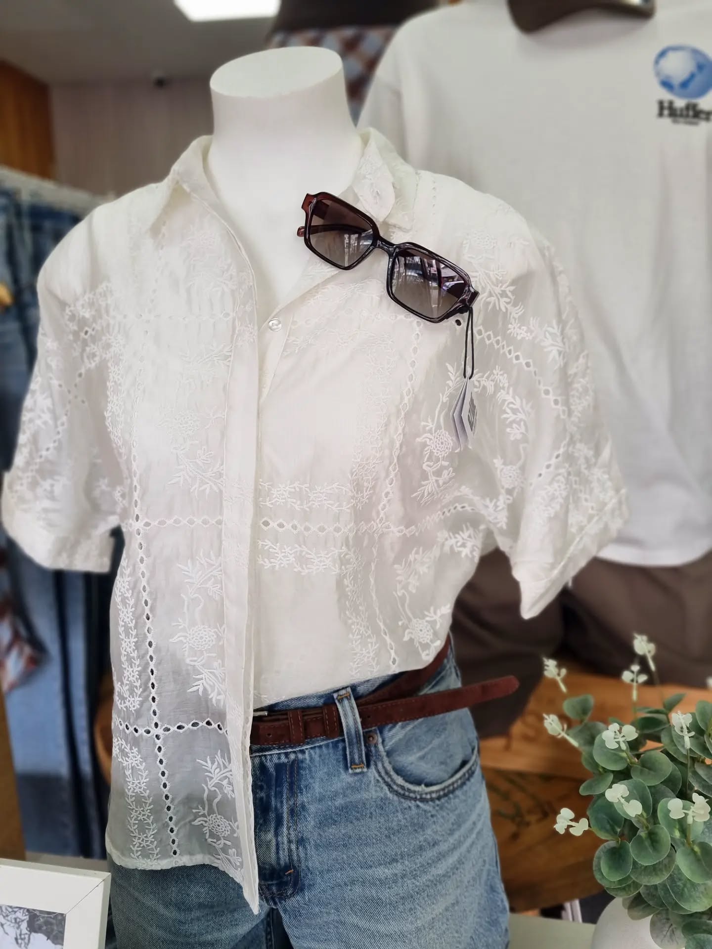 ZAFINA CLARA SHIRT White Jasmine