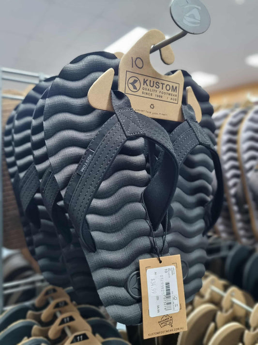 KUSTOM Hummer Jandal Black