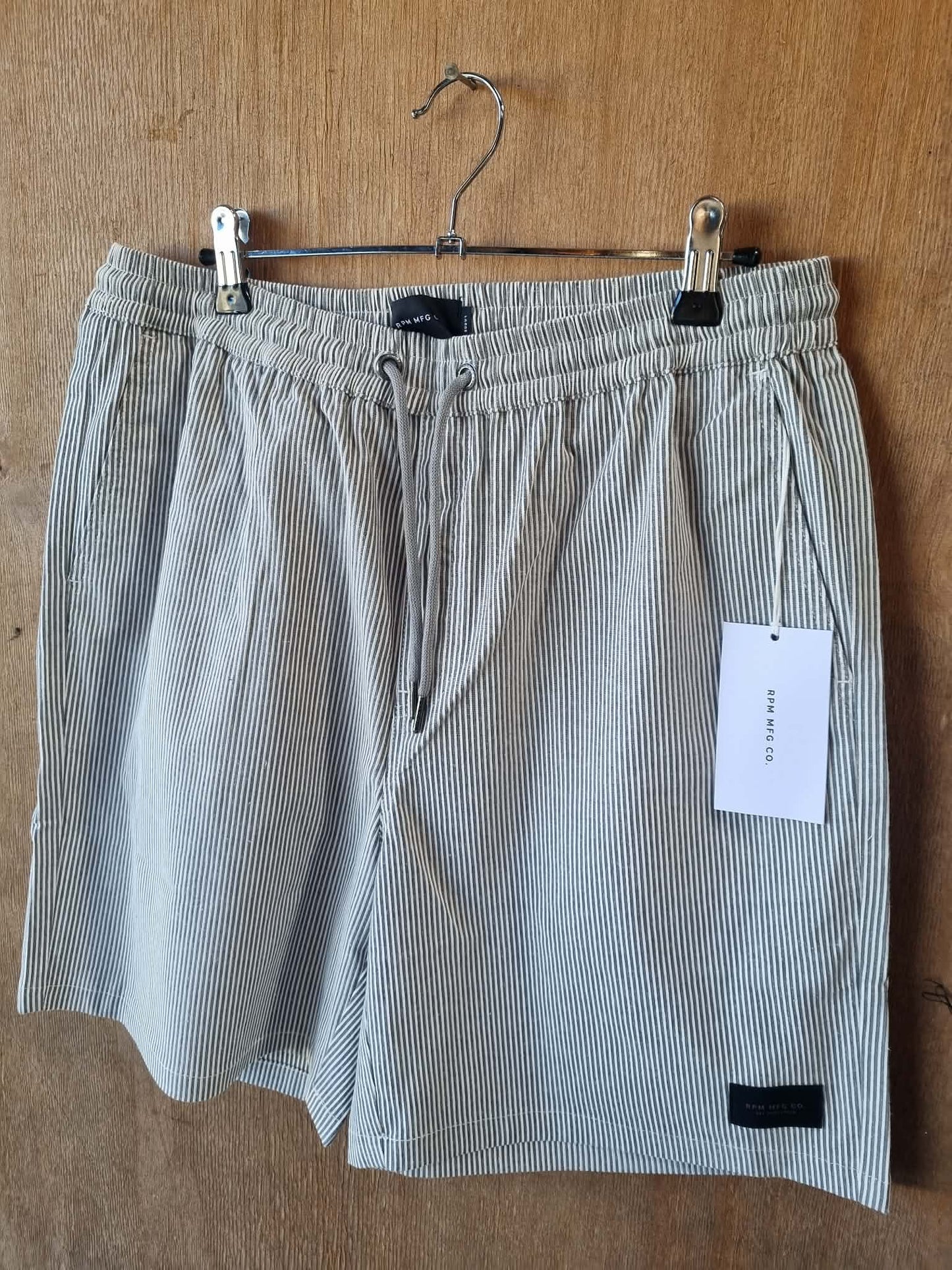 RPM Hickory Short Grey Pinstripe