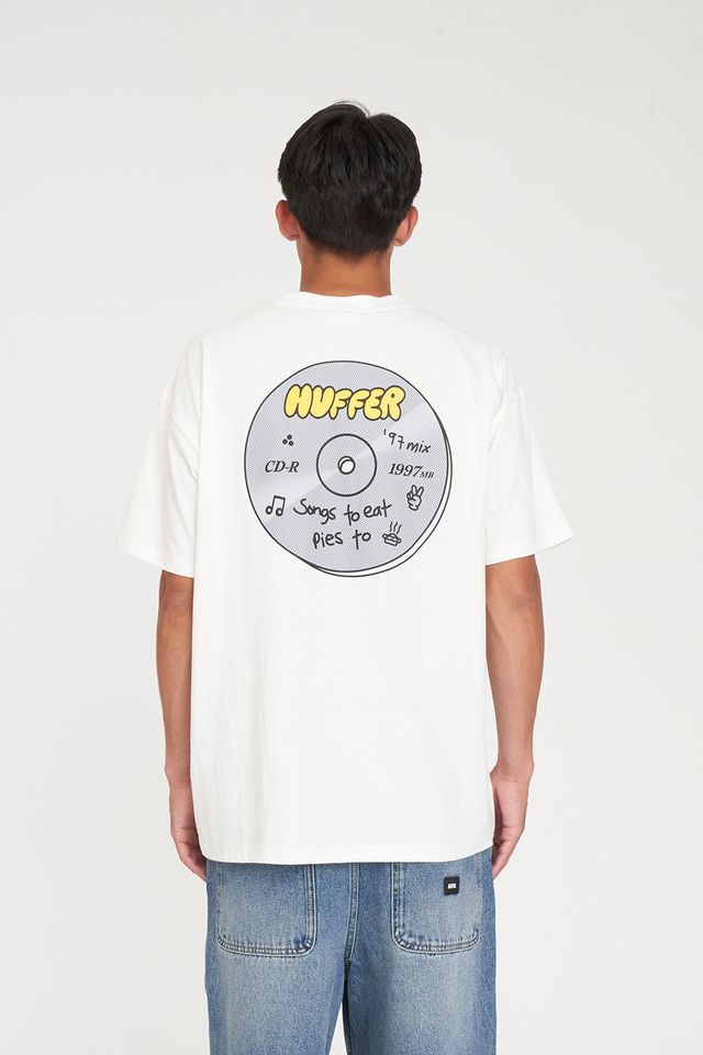 HUFFER 97 Mix Block Tee Chalk