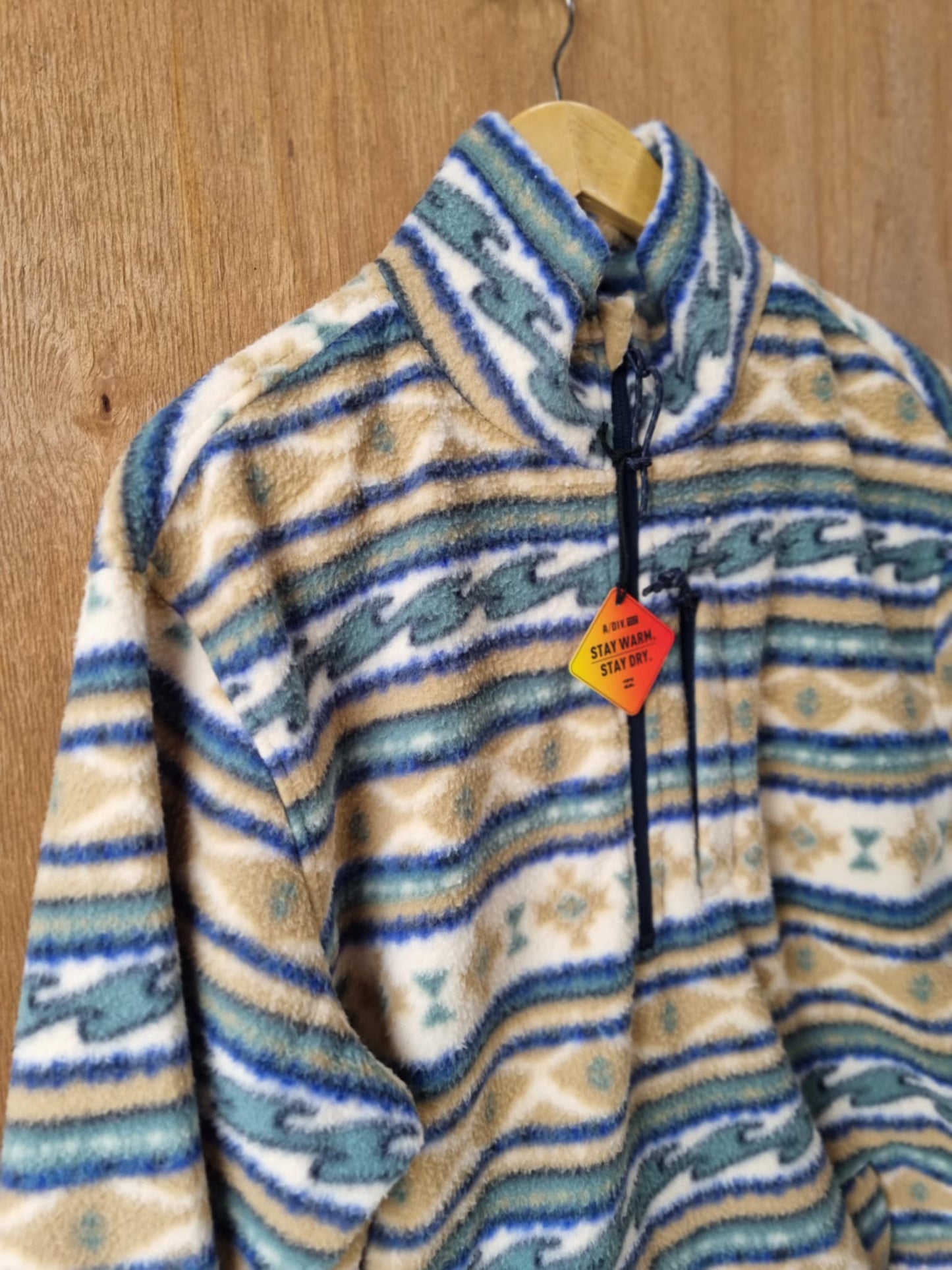 BILLABONG Boundary Mock Fleece Pullover Desert