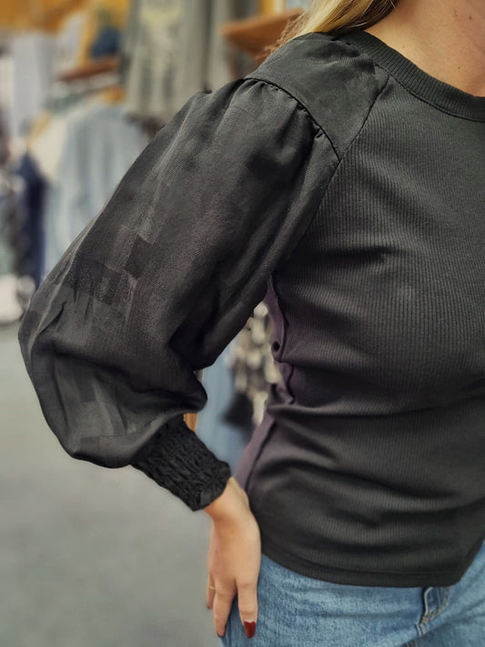 ZAFINA Aria Top Black