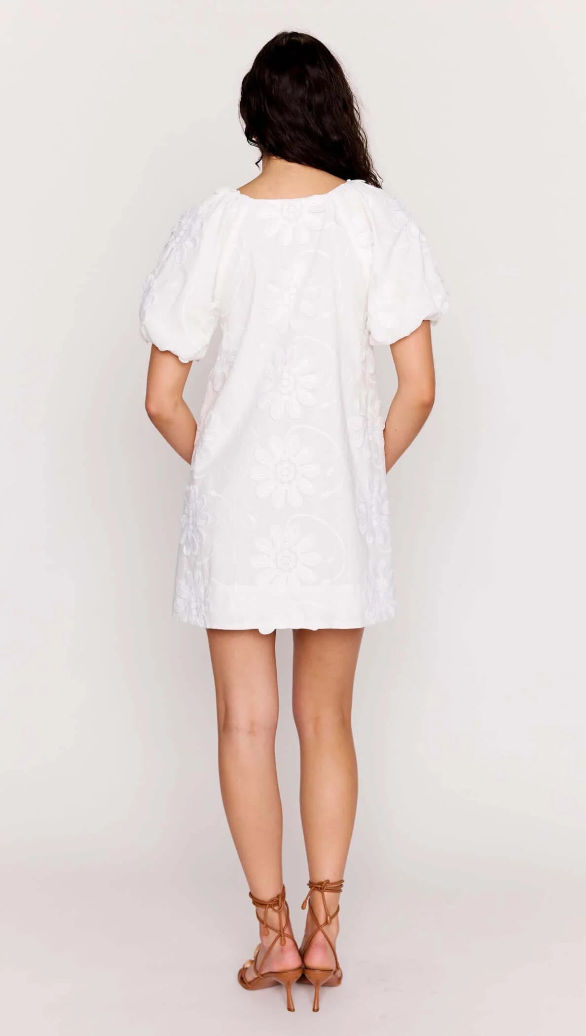 MINK PINK Alessia Smock Mini Dress White