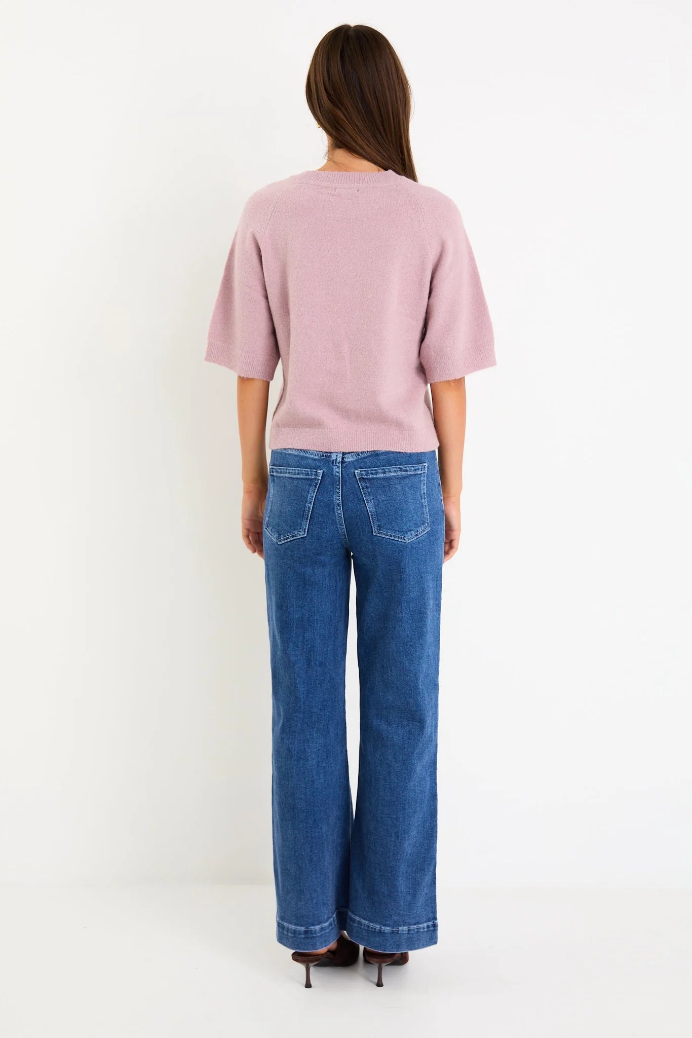 AMONG THE BRAVE Assemble Blush Alpaca Blend Tee