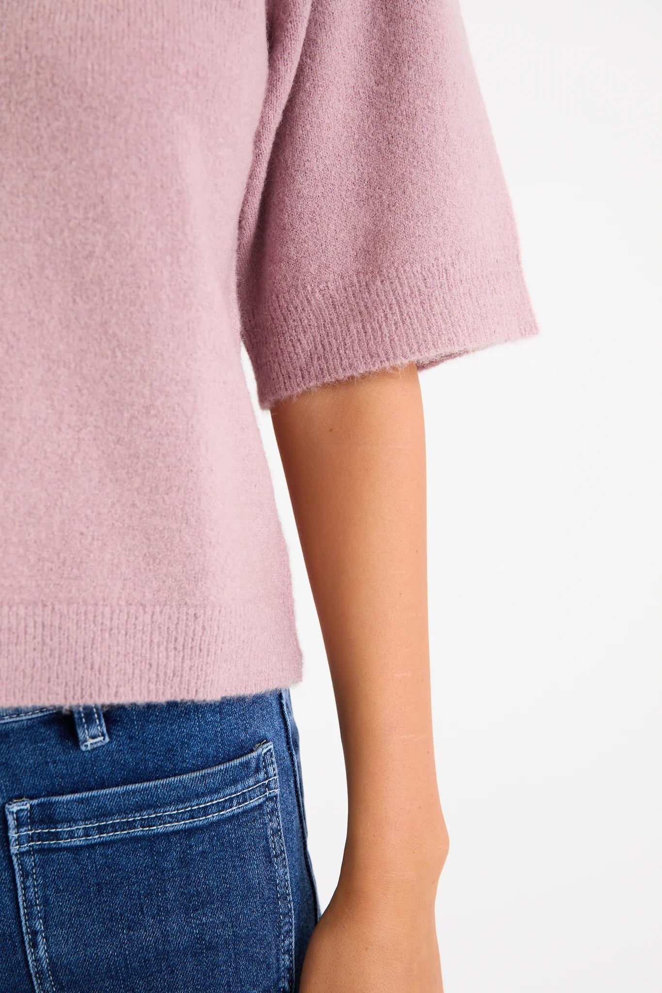 AMONG THE BRAVE Assemble Blush Alpaca Blend Tee
