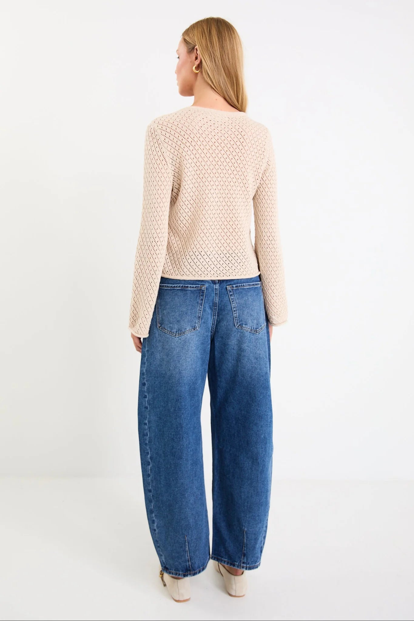 IVY+JACK Aurora String Scoop Neck Knit Top