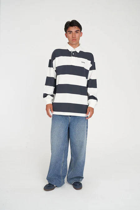 HUFFER Benson Long Sleeve Grand Rugby Jersery