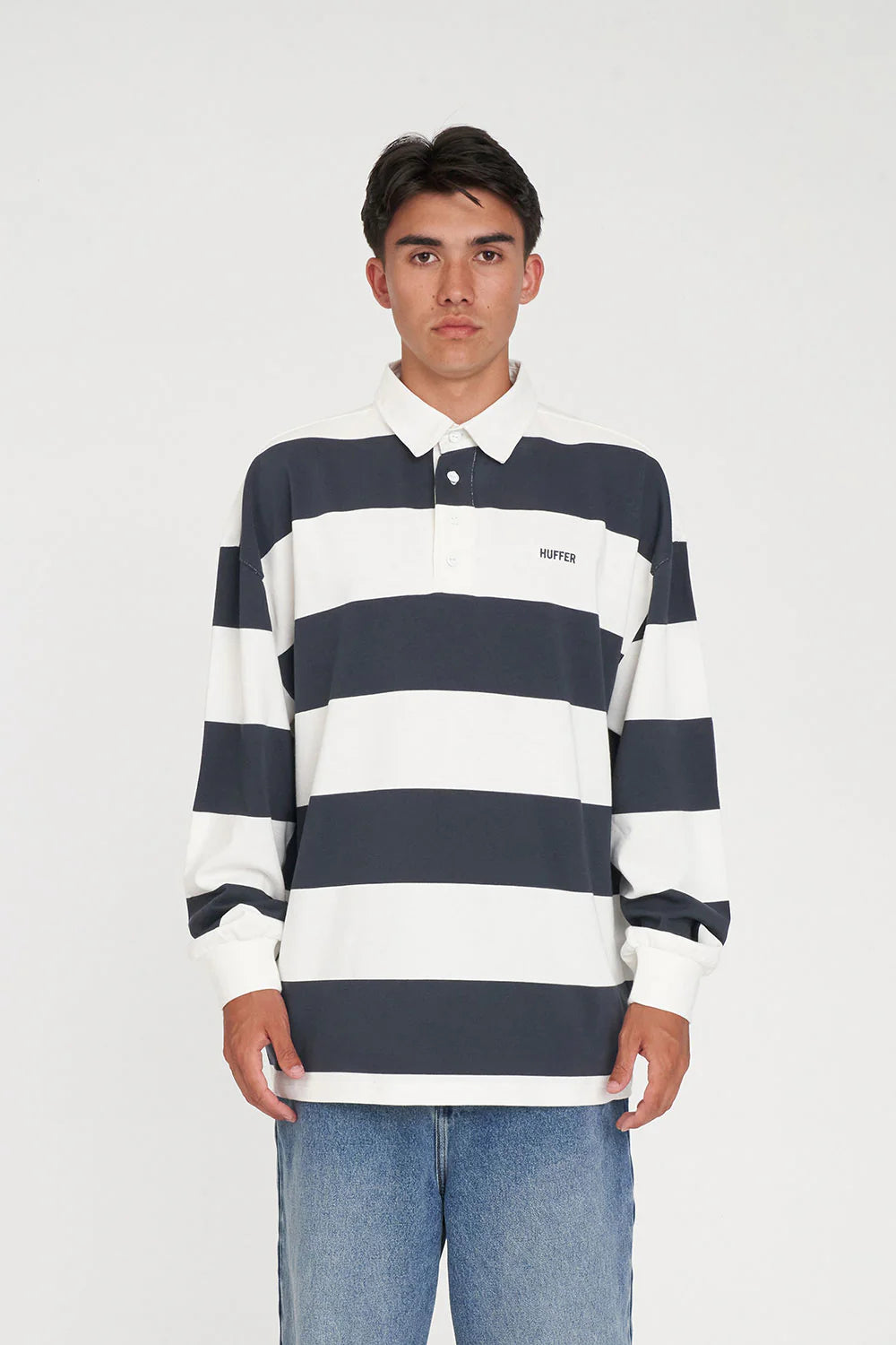 HUFFER Benson Long Sleeve Grand Rugby Jersery
