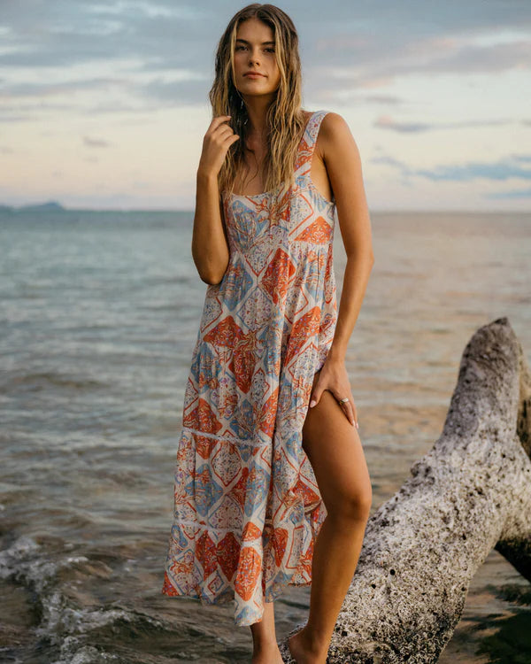 BILLABONG Forever Folk Shine Midi Dress