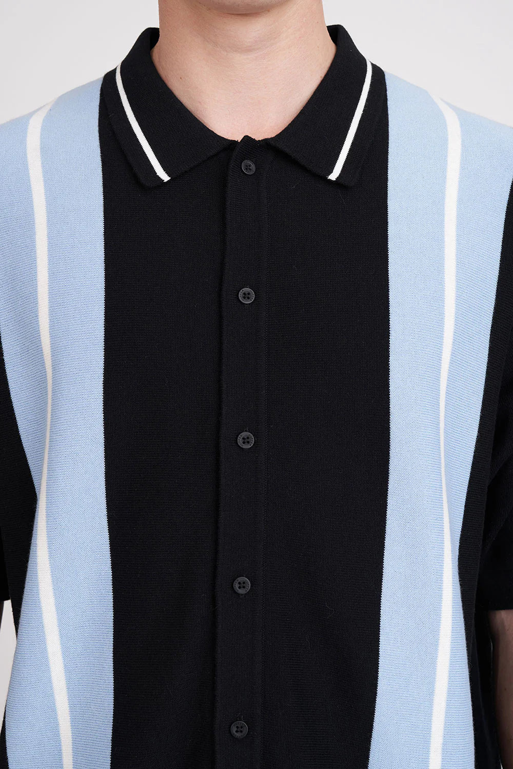 HUFFER GOLF Birdie Polo Knit Shirt Black