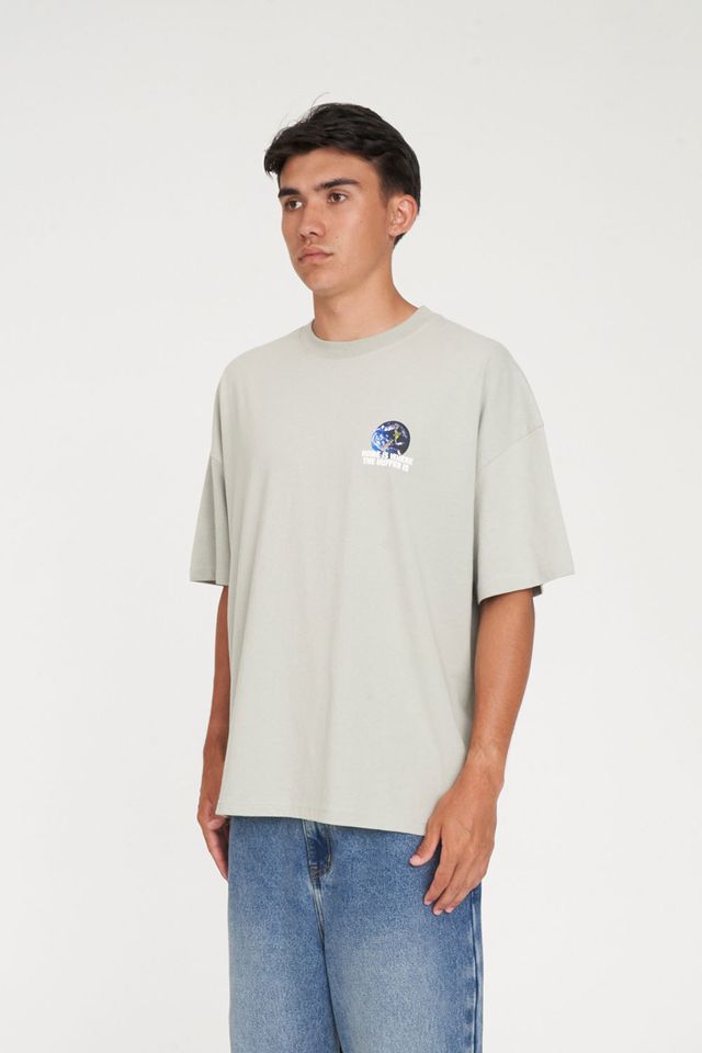 HUFFER Earther Block Tee Stone