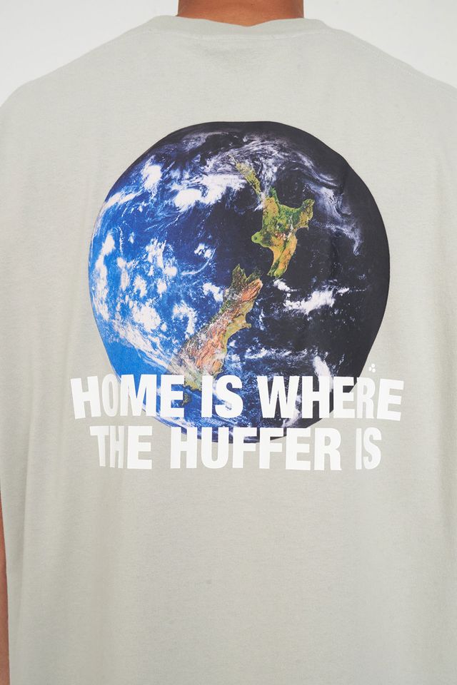 HUFFER Earther Block Tee Stone