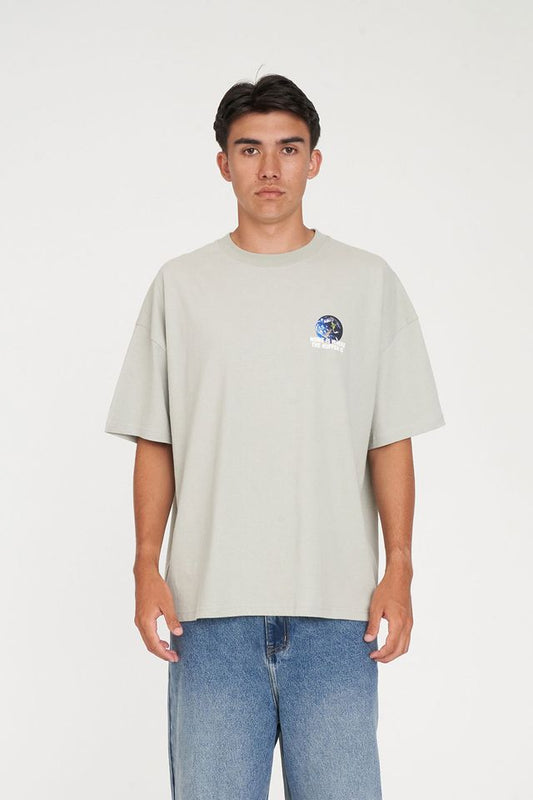 HUFFER Earther Block Tee Stone