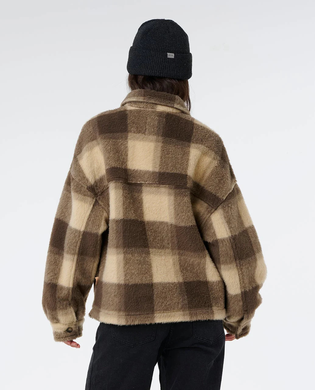 RIP CURL Cala Nights Check Jacket Khaki
