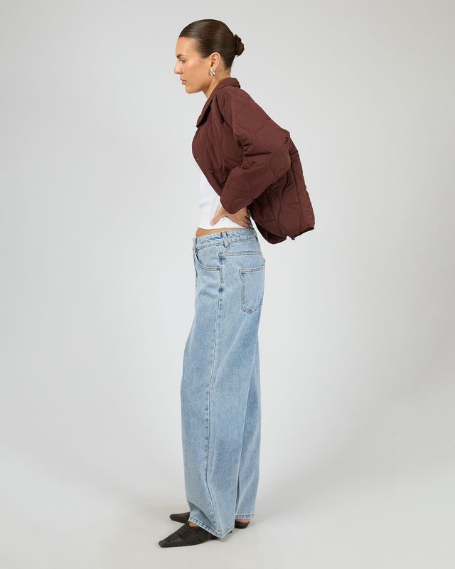 SILENT THEORY Archer Stitched Jacket Cherry