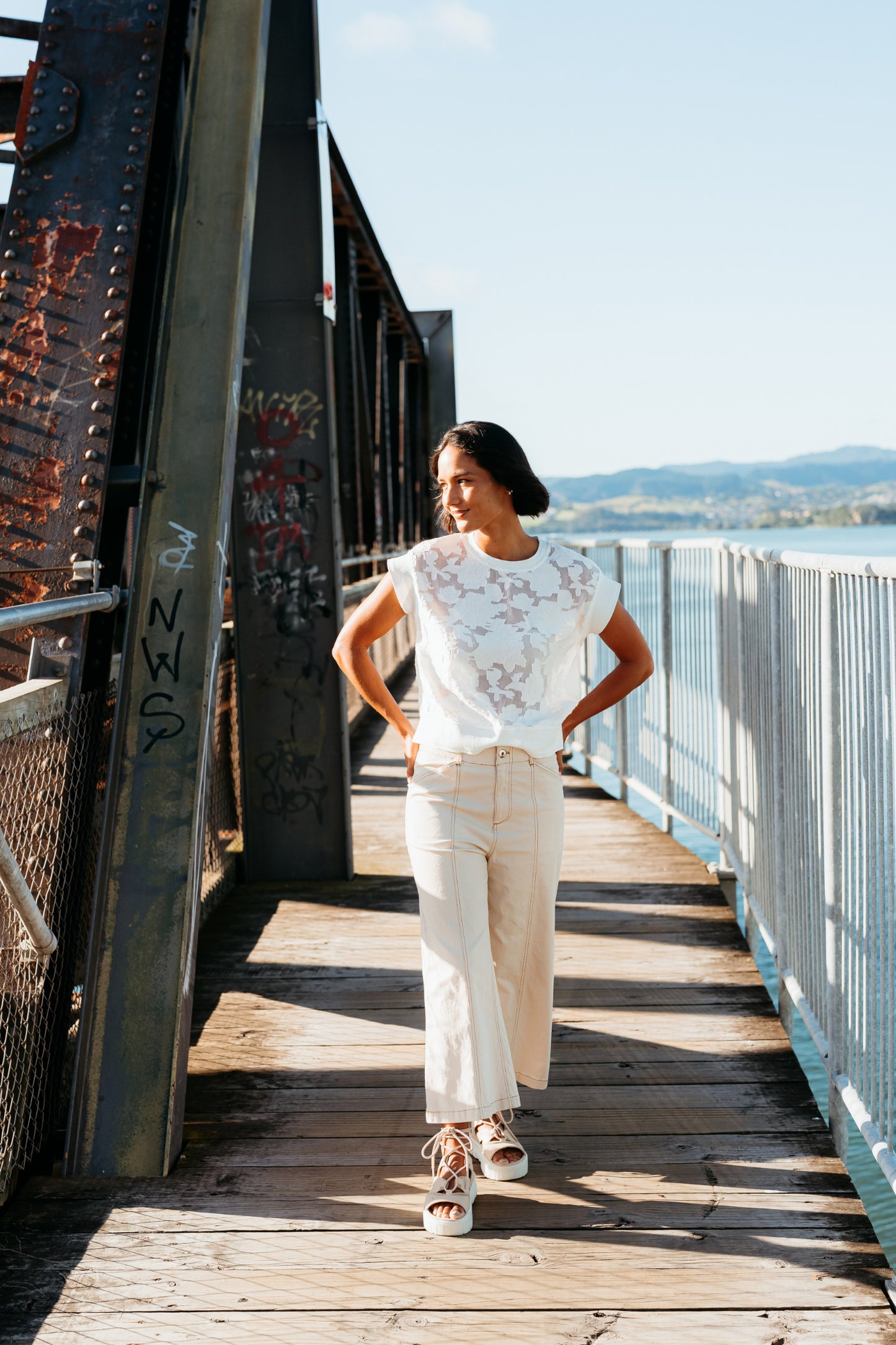 ET ALIA Sierra Top Ivory Florals