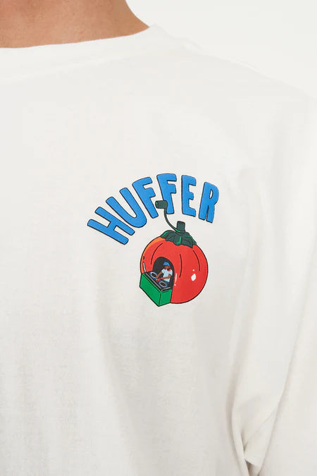 HUFFER Headliner Block Tee Chalk