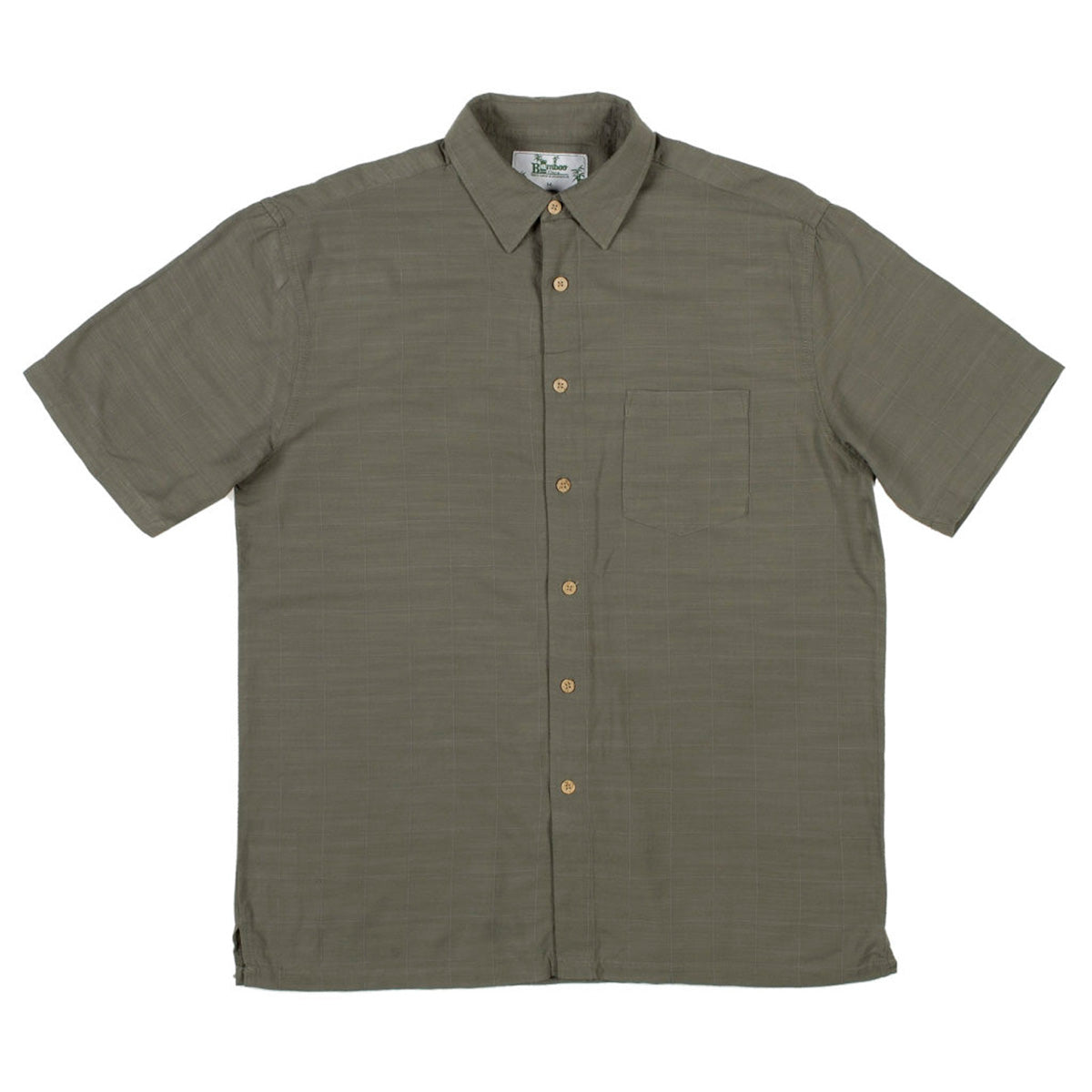 KINGSTON GRANGE Khaki Jungle Bamboo Short Sleeve Shirt