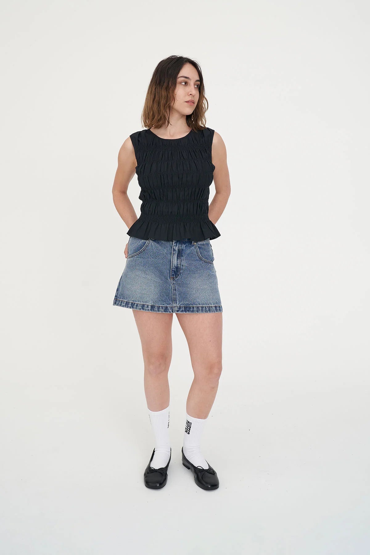 HUFFER Lin-In Bridget Top Black