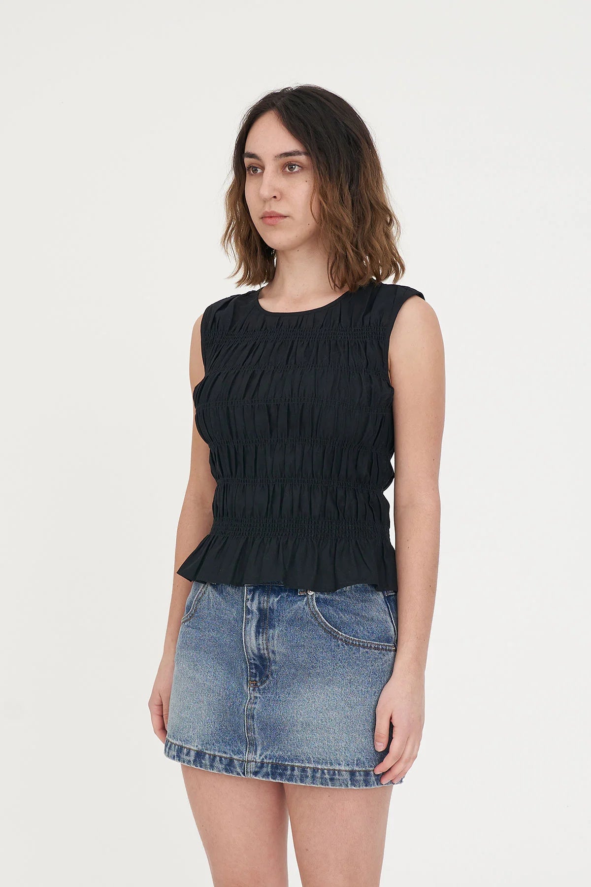 HUFFER Lin-In Bridget Top Black