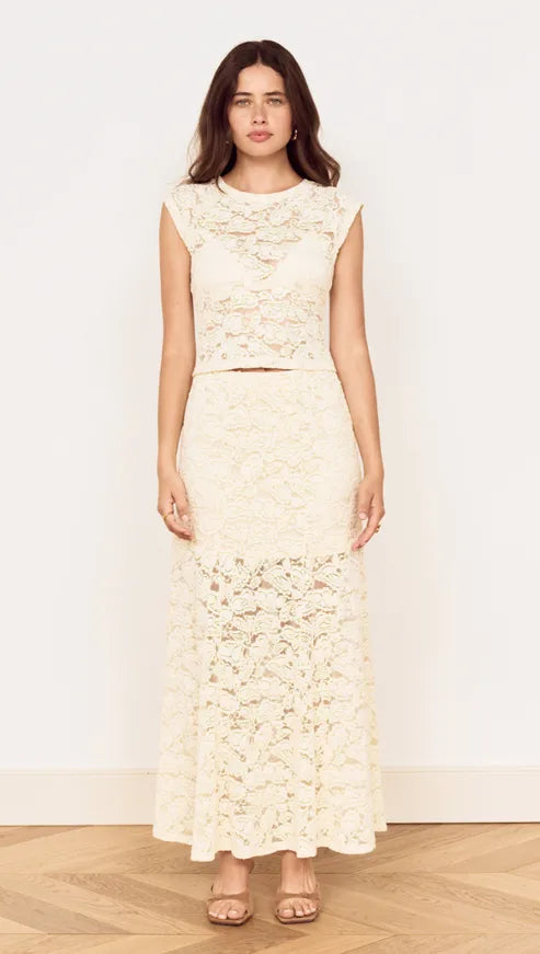 MINK PINK Ophelia Lace Maxi Skirt
