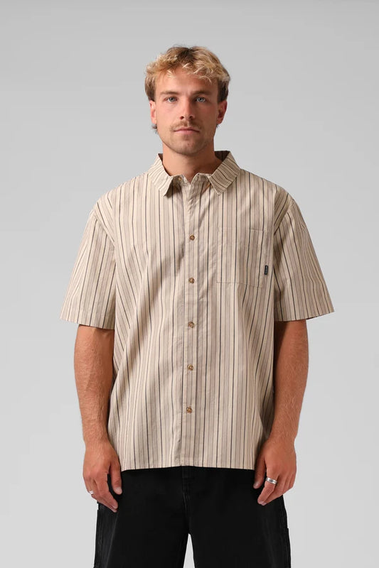 RPM Pin Stripe Shirt Natural