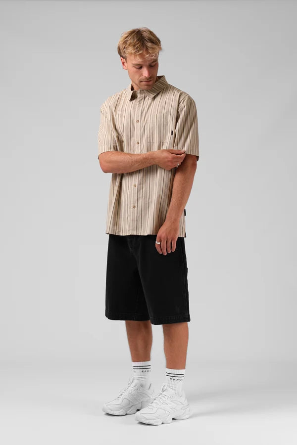 RPM Pin Stripe Shirt Natural
