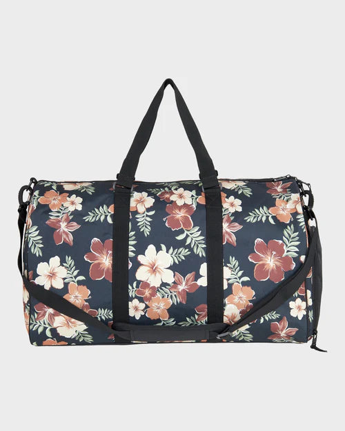 ROXY Pumpkin Spice Weekender Duffle Bag Black Floral