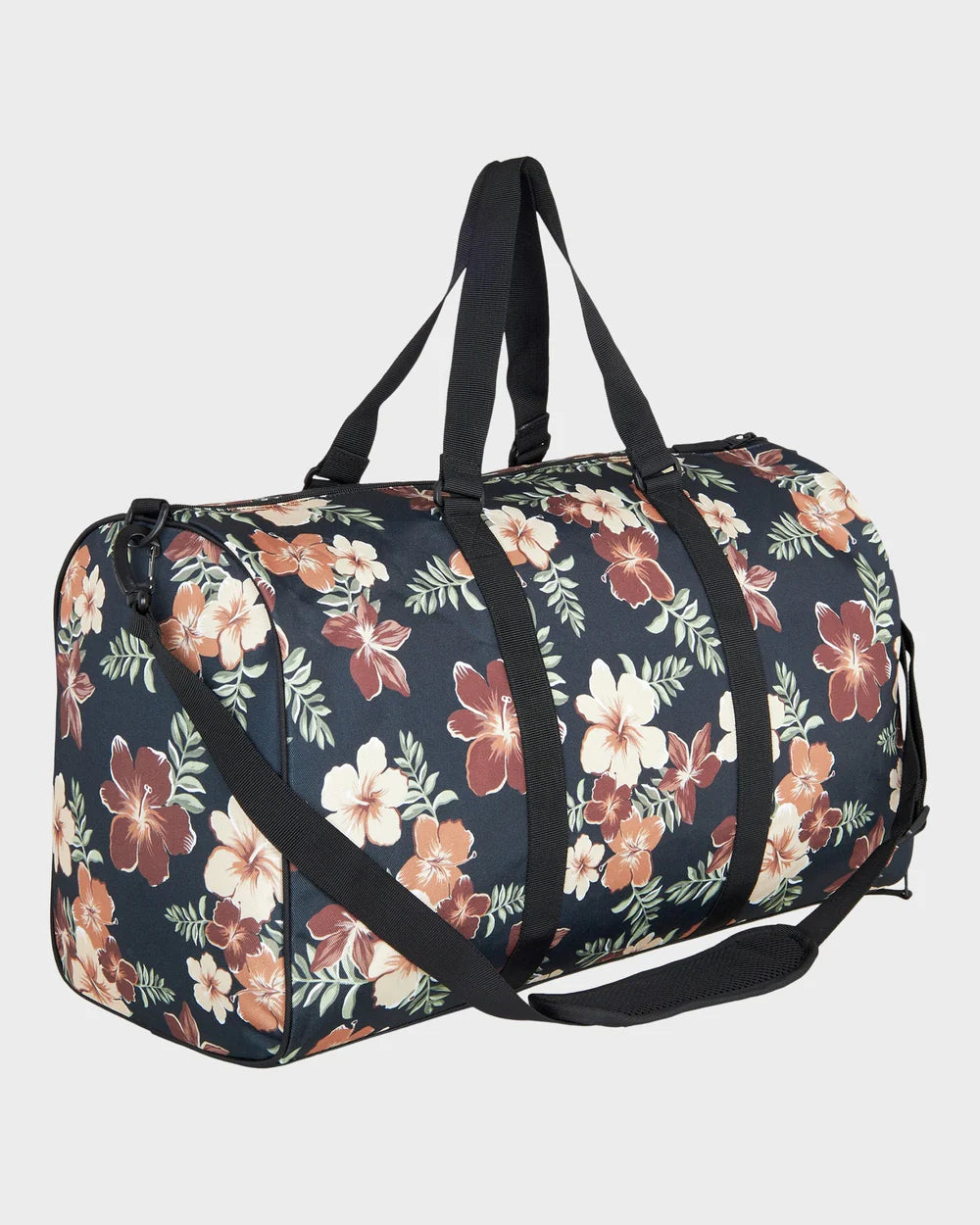ROXY Pumpkin Spice Weekender Duffle Bag Black Floral