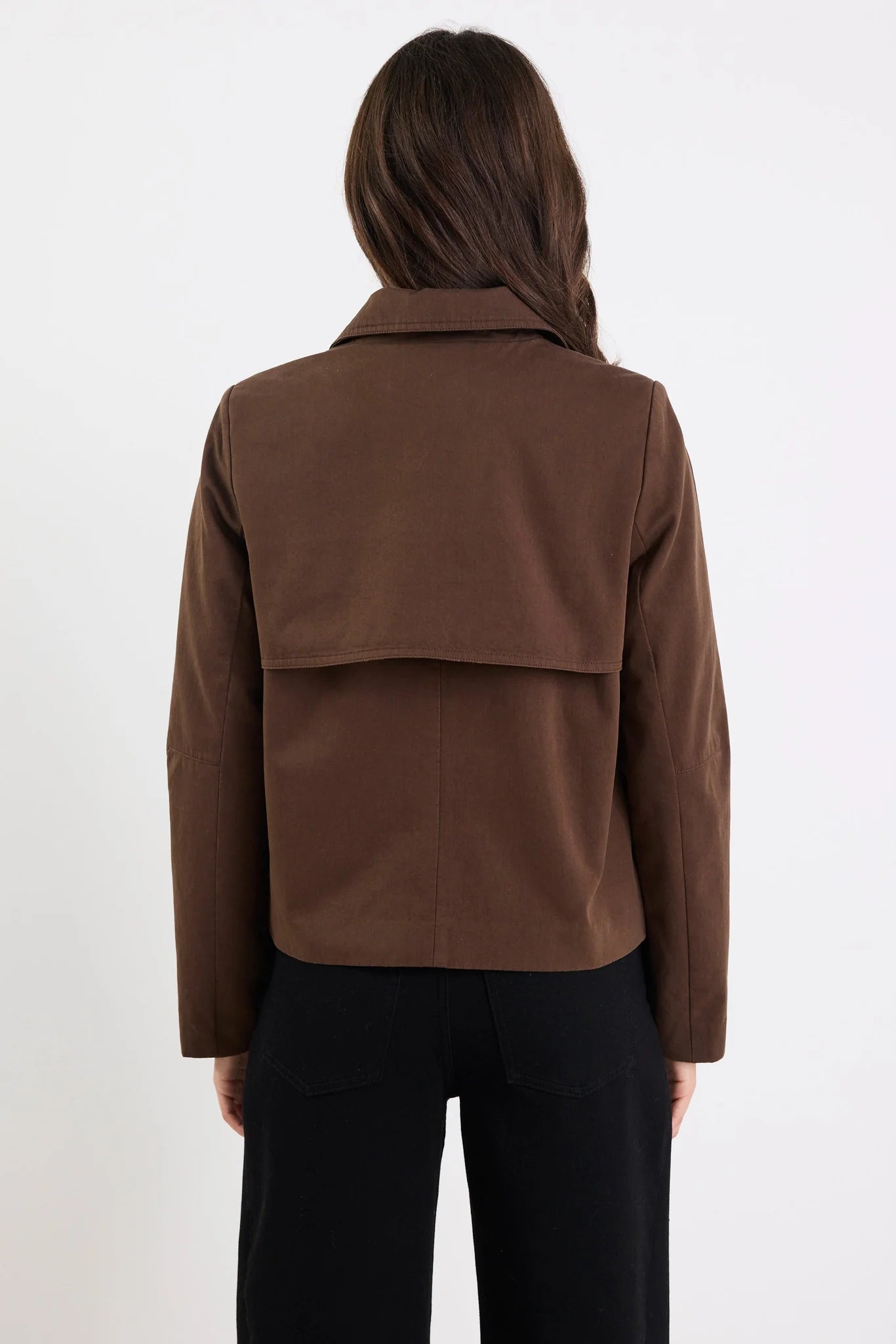 STORIES BE TOLD Pathway Cropped Jacket Chocolate