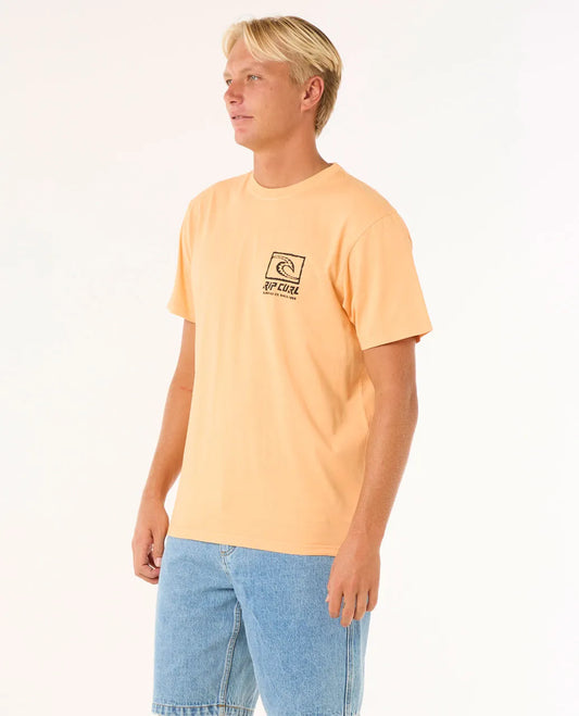 RIP CURL Raw Energy Trad Tee Mandarin Zest